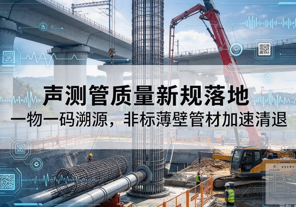高州声测管质量新规落地，一物一码溯源，非标薄壁管材加速清退